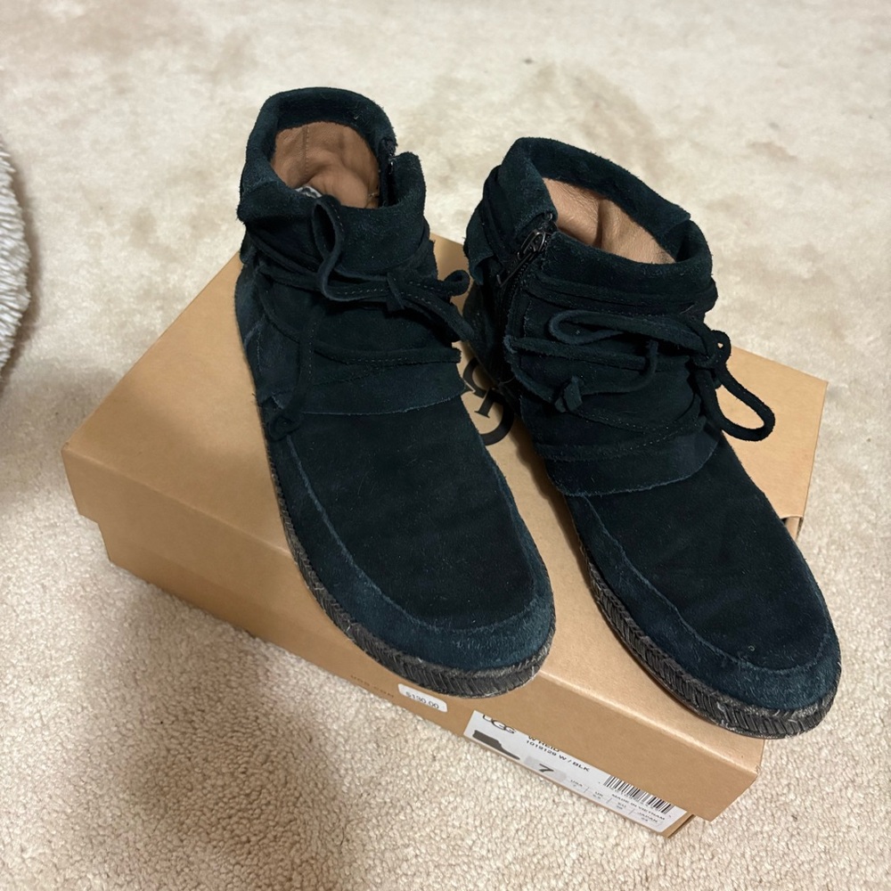 UGG Men's Black Suede Boots
